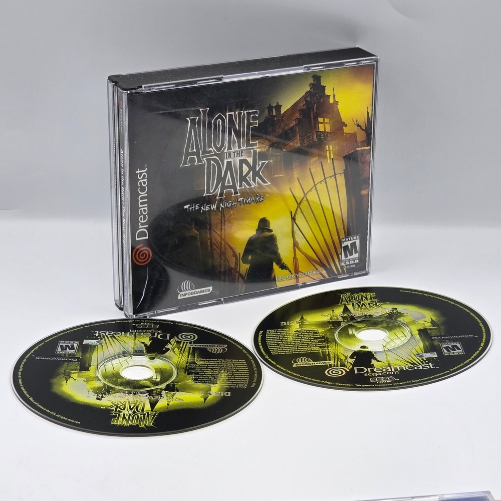 Sega Alone in the Dark The New Nightmare Dreamcast NTSC 2-Disc Horror Game